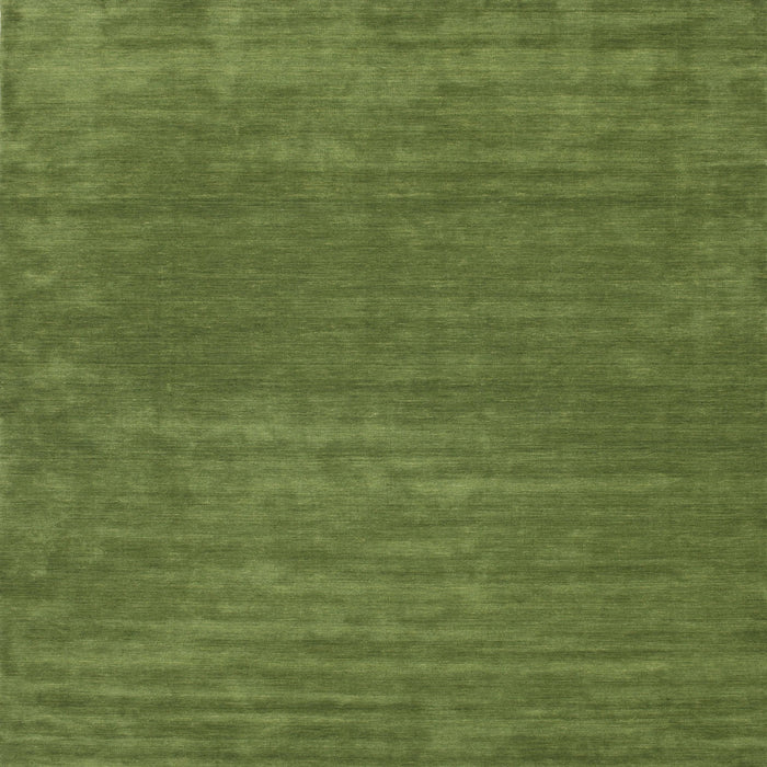 Sideview of Machine Washable Contemporary Seaweed Green Rug, wshcon114