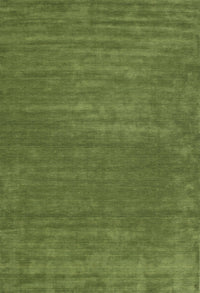 Machine Washable Contemporary Seaweed Green Rug, wshcon114