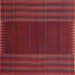 Sideview of Machine Washable Contemporary Red Rug, wshcon1150