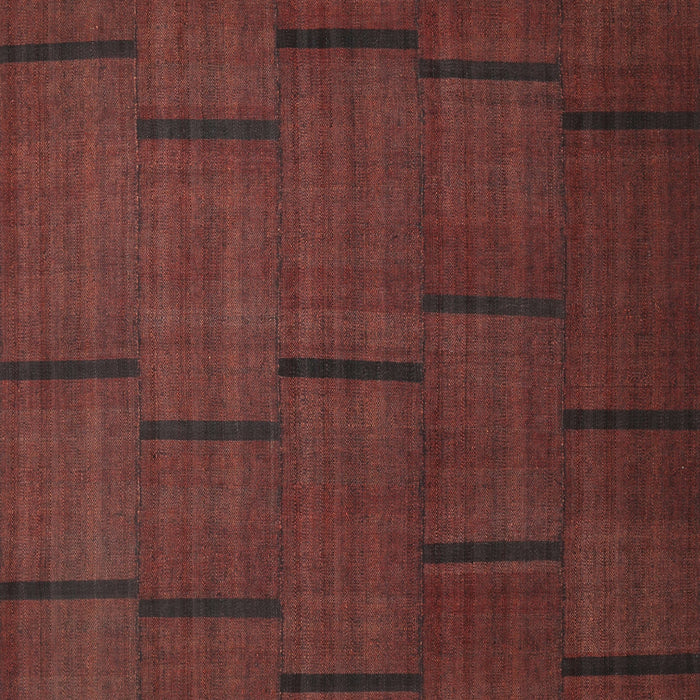 Contemporary Brown Red Modern Rug, con1154
