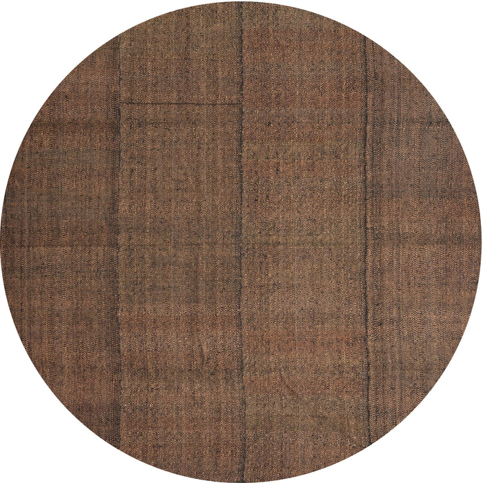 Sideview of Contemporary Dark Gold Brown Modern Rug, con1155