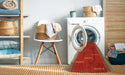 Machine Washable Contemporary Red Rug in a Washing Machine, wshcon1156