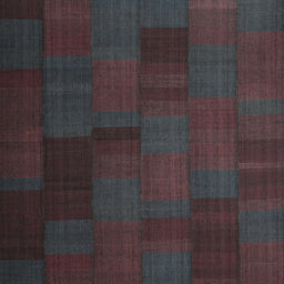 Square Contemporary Burgundy Brown Modern Rug, con1157
