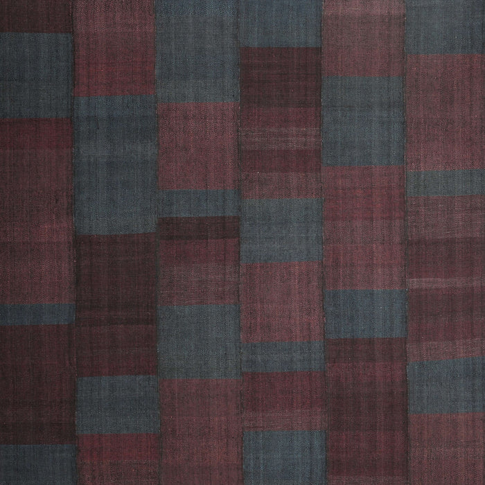 Square Contemporary Burgundy Brown Modern Rug, con1157