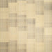 Square Contemporary Brown Gold Solid Rug, con1159