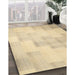 Machine Washable Contemporary Brown Gold Rug in a Family Room, wshcon1159