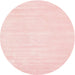 Sideview of Contemporary Light Red Pink Modern Rug, con115