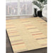 Machine Washable Contemporary Brown Gold Rug in a Family Room, wshcon1160