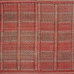 Sideview of Machine Washable Contemporary Copper Red Pink Rug, wshcon1161