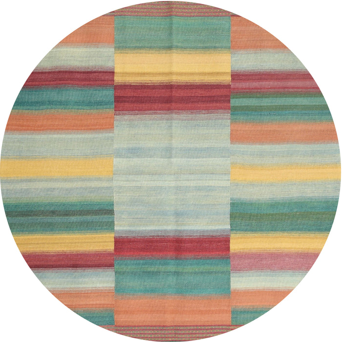 Sideview of Contemporary Rust Pink Modern Rug, con1162