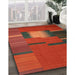 Machine Washable Contemporary Saddle Brown Rug in a Family Room, wshcon1164