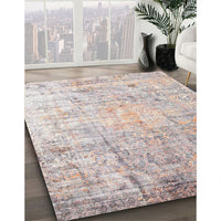 Contemporary Rosy Brown Pink Modern Rug, con1168