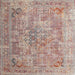 Sideview of Machine Washable Contemporary Orange Salmon Pink Rug, wshcon1169
