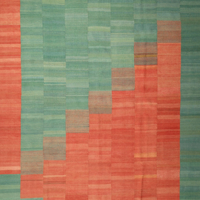 Contemporary Green Modern Rug, con1172