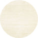 Sideview of Contemporary Blanched Almond Beige Solid Rug, con117