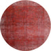 Sideview of Contemporary Red Persian Rug, con1183