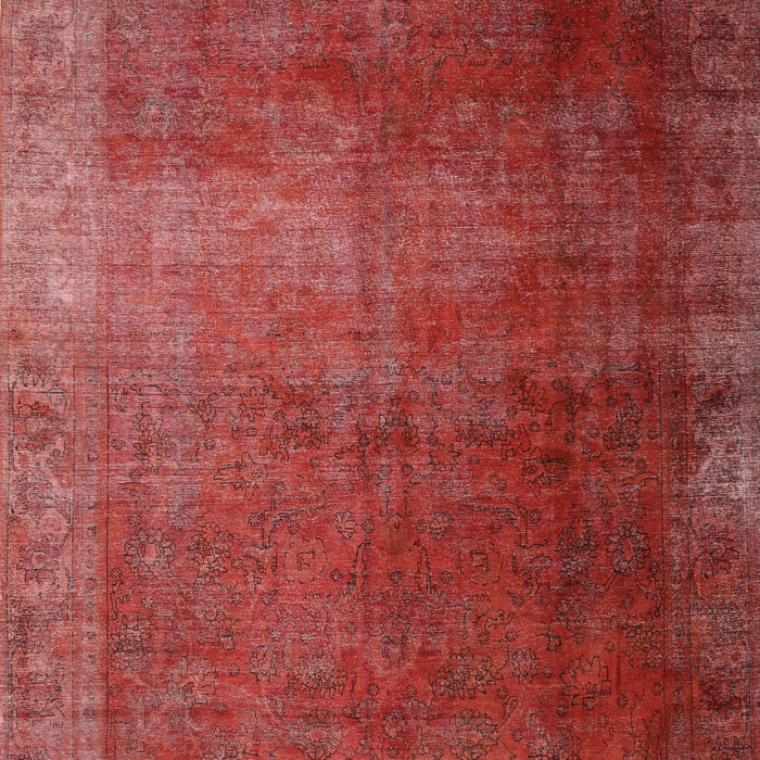 Machine Washable Contemporary Red Rug, wshcon1183