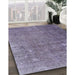 Machine Washable Contemporary Lavender Purple Rug in a Family Room, wshcon1186