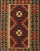 Contemporary Saffron Red Oriental Rug, con1187