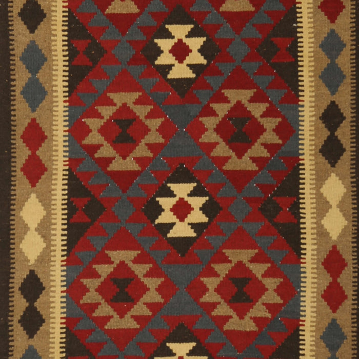 Contemporary Saffron Red Oriental Rug, con1188