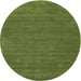 Sideview of Contemporary Seaweed Green Modern Rug, con118