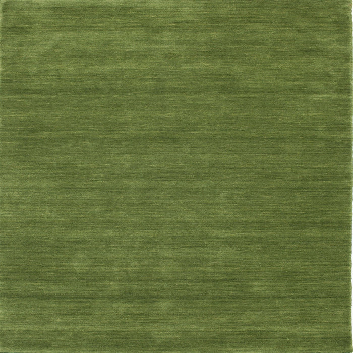 Sideview of Machine Washable Contemporary Seaweed Green Rug, wshcon118