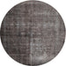 Sideview of Contemporary Granite Gray Modern Rug, con1191