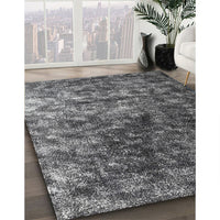 Contemporary Gunmetal Gray Modern Rug, con1192