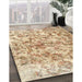 Machine Washable Contemporary Brown Gold Rug in a Family Room, wshcon1194