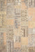 Contemporary Camel Brown Patchwork Rug, con1196