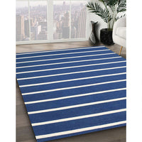 Contemporary Blue Modern Rug, con1199