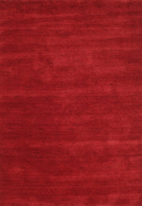 Machine Washable Contemporary Red Rug, wshcon119