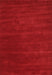 Machine Washable Contemporary Red Rug, wshcon119