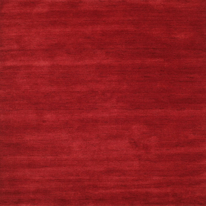 Square Contemporary Red Modern Rug, con119