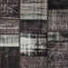 Sideview of Machine Washable Contemporary Charcoal Black Rug, wshcon1203