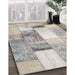 Machine Washable Contemporary Gunmetal Gray Rug in a Family Room, wshcon1204