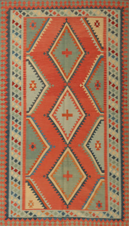 Contemporary Copper Green Oriental Rug, con1208