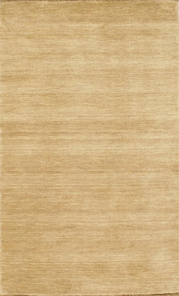Contemporary Yellow Solid Rug, con120