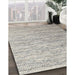 Machine Washable Contemporary Sage Green Rug in a Family Room, wshcon1210