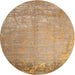 Sideview of Contemporary Sand Brown Modern Rug, con1213