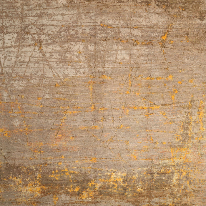 Sideview of Machine Washable Contemporary Sand Brown Rug, wshcon1213