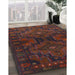 Machine Washable Contemporary Sepia Brown Rug in a Family Room, wshcon1216