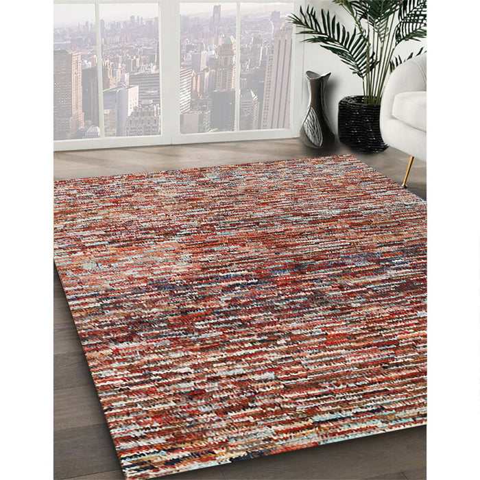 Machine Washable Contemporary Light French Beige Brown Rug in a Family Room, wshcon1217