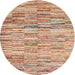 Sideview of Contemporary Brown Modern Rug, con1218