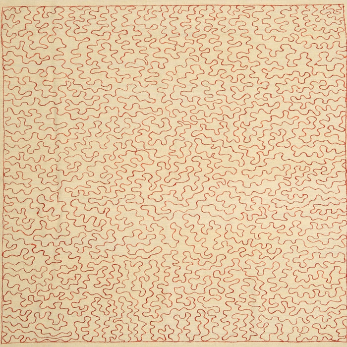 Sideview of Machine Washable Contemporary Sandy Brown Rug, wshcon1219