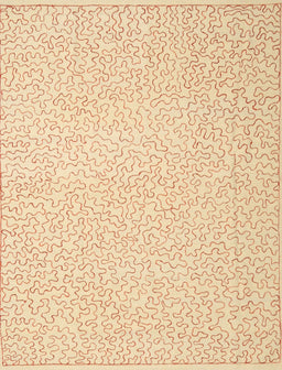 Contemporary Sandy Brown Modern Rug, con1219