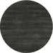 Sideview of Contemporary Charcoal Black Modern Rug, con121