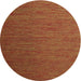 Sideview of Contemporary Saffron Red Modern Rug, con1222