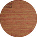 Sideview of Contemporary Orange Modern Rug, con1224