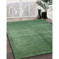 Contemporary Green Modern Rug, con1228